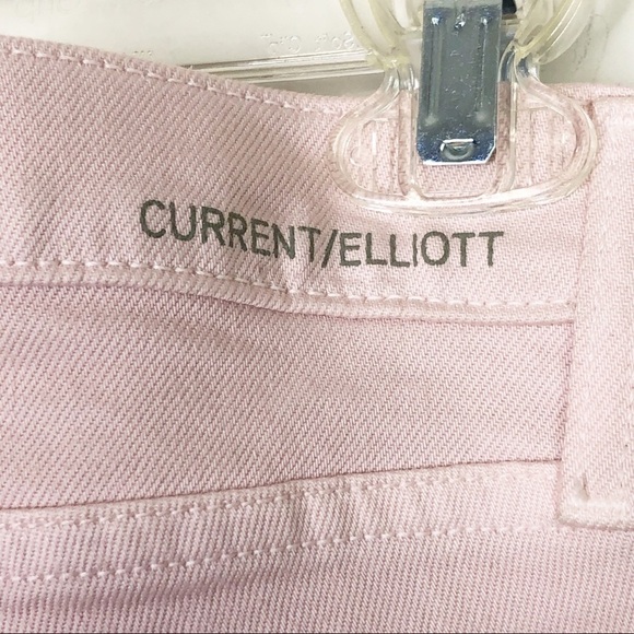 CURRENT Elliot, The Stiletto, primrose pink released hem jeans - Picture 10 of 11